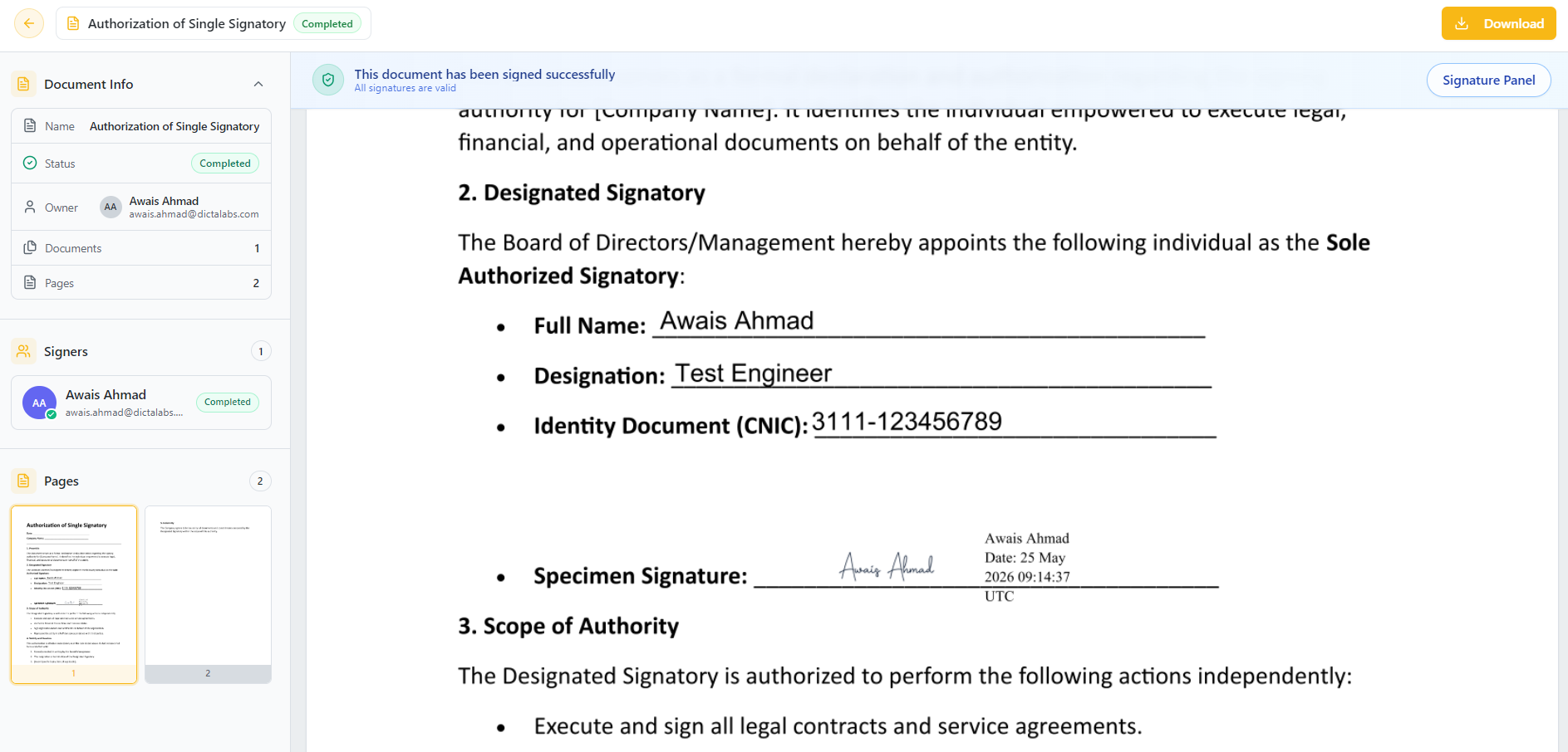 vScrawl Documents